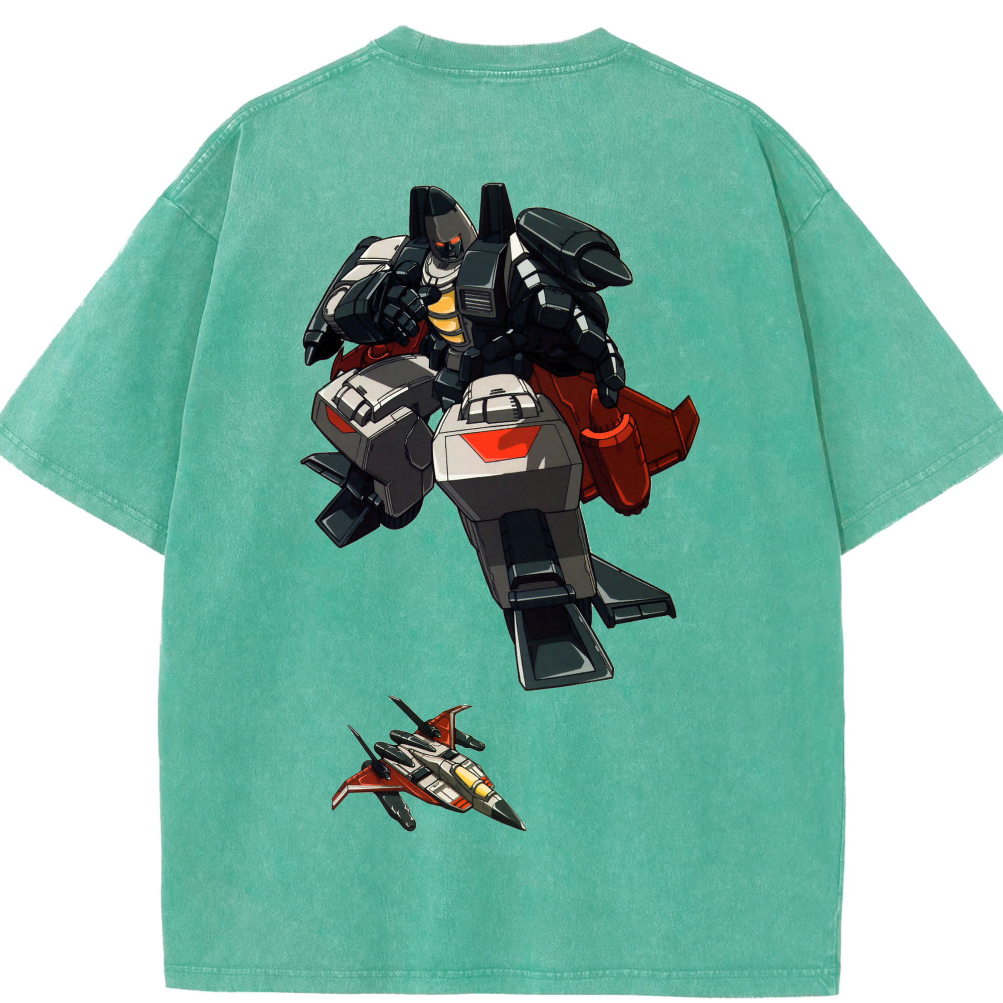 （画像用）  綿100% ヴィンテージ風 半袖Tシャツ（背面プリント）